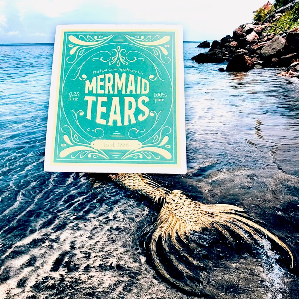 Mermaid Tears Witchy Sorceress Supreme Potion Bottle Label Sticker